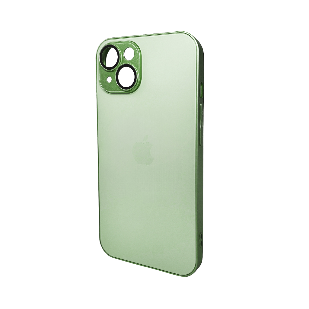 Чохол для iPhone 15 Light Green AG Glass Matt Frame