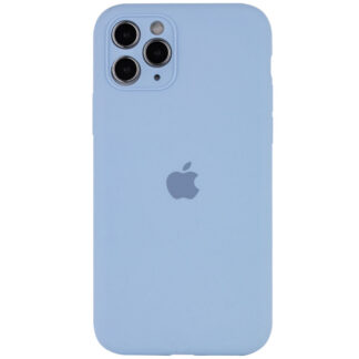 Чохол Silicone Full Case AA Camera Protect для Apple iPhone 12 Pro блакитного кольору