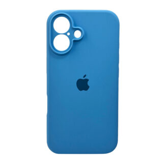 Чохол Silicone Full Case AA Camera Protect для Apple iPhone 16 Cornflower