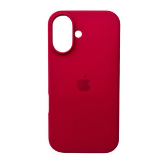 Чохол Silicone Full Case AA Open Cam для Apple iPhone 16 бордового кольору