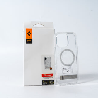 Чохол Spigen Magnetic Clear Stand для iPhone 16 Transparent
