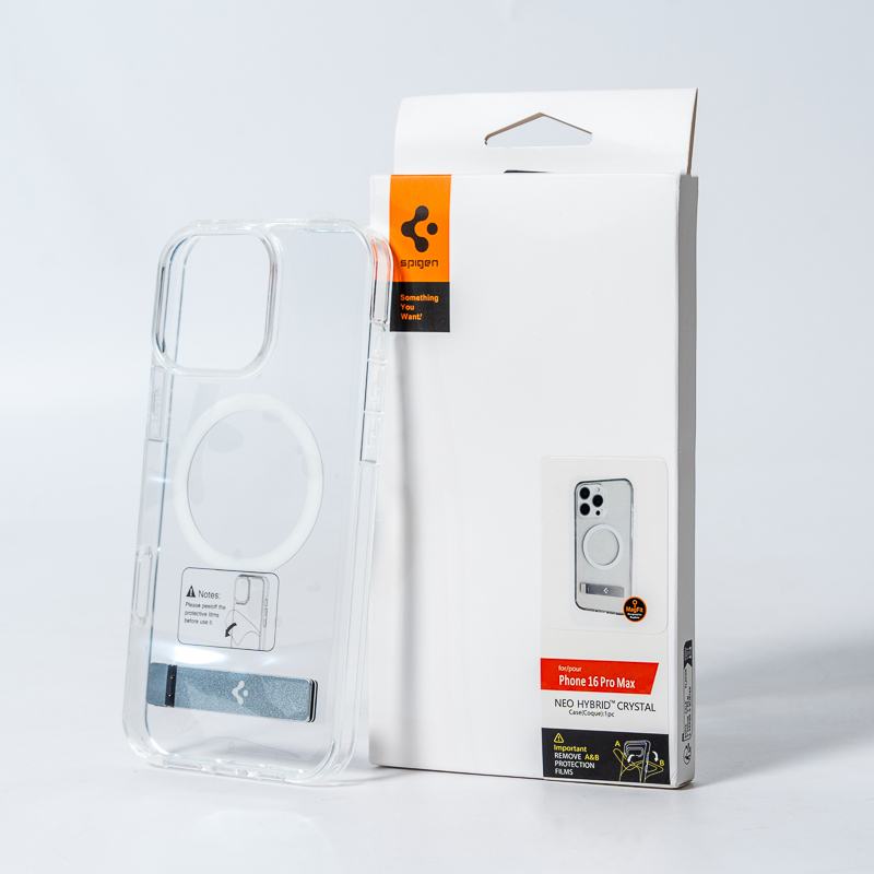 Чохол Spigen Magnetic Clear Stand для iPhone 16 Transparent — фото 3
