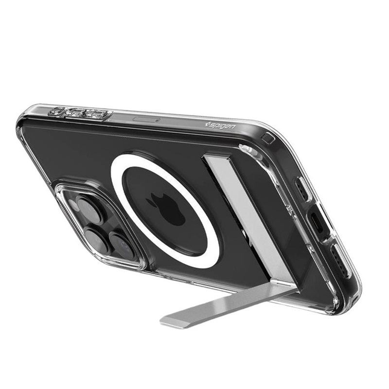 Чохол Spigen Magnetic Clear Stand для iPhone 16 Transparent — фото 9