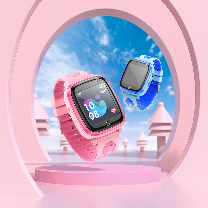 Дитячий cмарт-годинник Hoco Y100 36mm. SIM 2G. 400 mAh. IP65 Blue — фото 6
