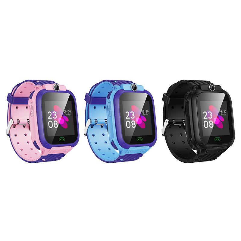 Дитячий смарт-годинник HOCO Y105 36mm. 400 mAh children phone watch Blue — фото 5