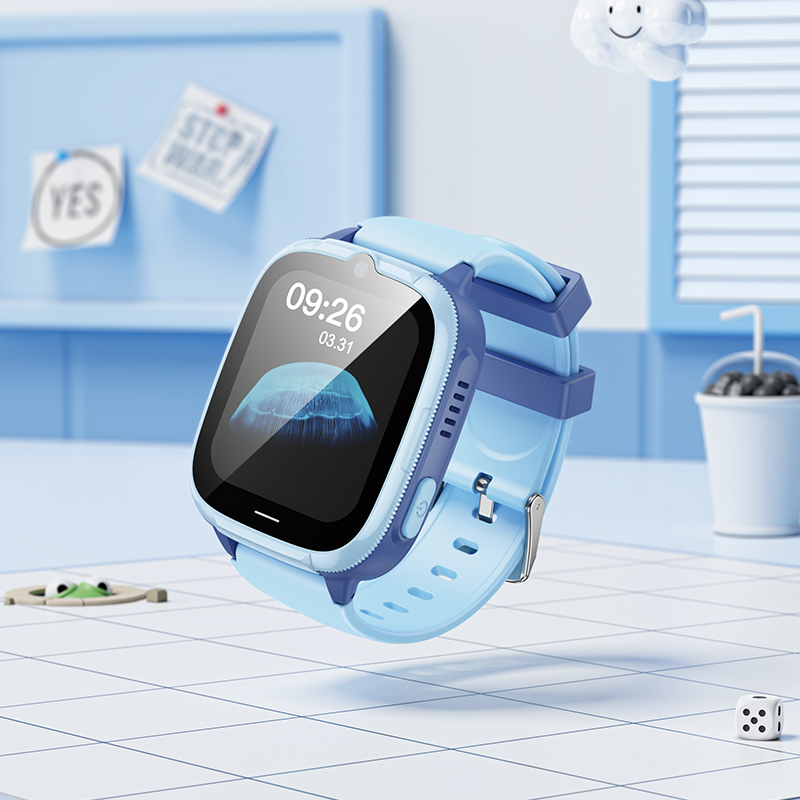 Дитячий смарт-годинник HOCO Y106 4G 46mm. 730 mAh children phone watch Blue — фото 5