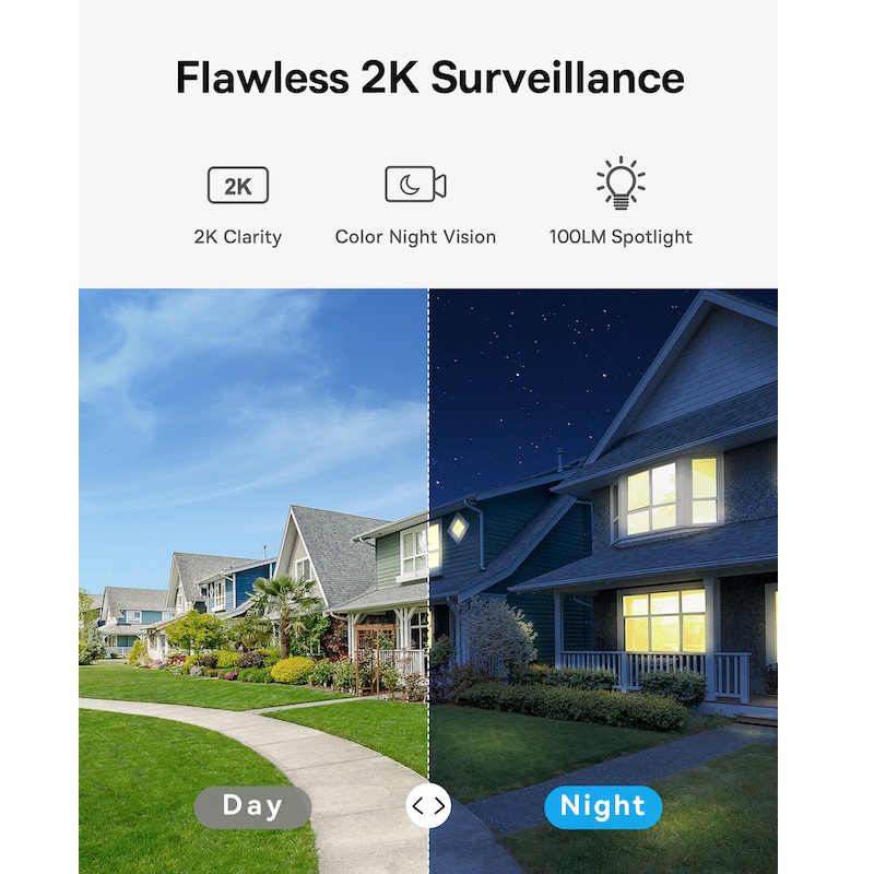 Додаткова IP-камера відеоспостереження Baseus Security B1 Outdoor Camera 2K White — фото 11