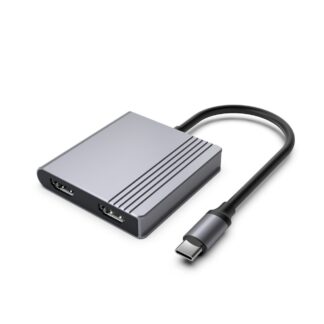 Док станція USB-C 3-в-1 (USB/Hdmi/PD), сірий Cablexpert A-CM-Combo3-04