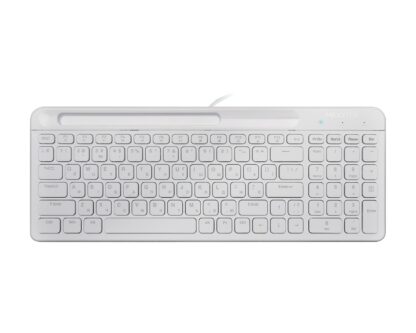 Дротова клавіатура, ножичний механізм, біла Maxxter KB-01W-UA