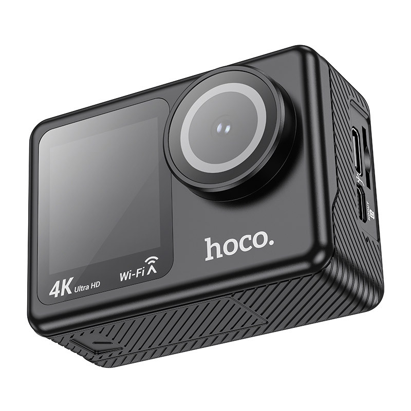 Екшн-камера HOCO DV101 dual color screen sports camera Black — фото 4