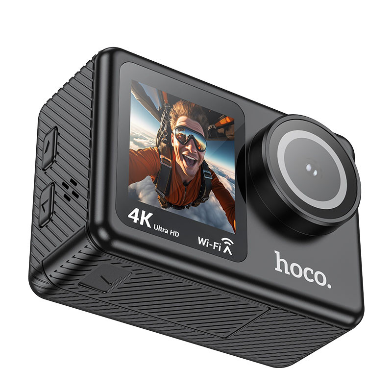Екшн-камера HOCO DV101 dual color screen sports camera Black — фото 5