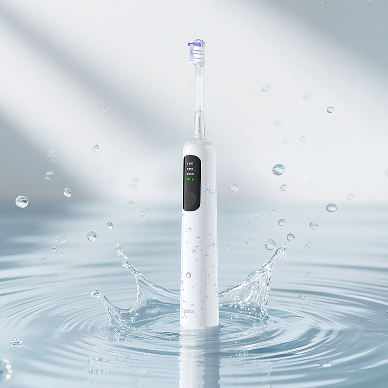 Електрична зубна щітка HOCO HP64 Acoustic wave electric toothbrush White — фото 11