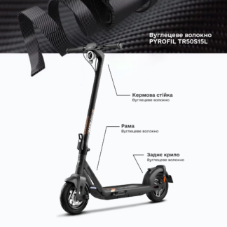 Електросамокат NIU KQi Air X Full Carbon UltraLight Gold 9,5″, 350(700)W, 9,4Ah, 50km, 25km/h, 20%, App, 11,7 kg