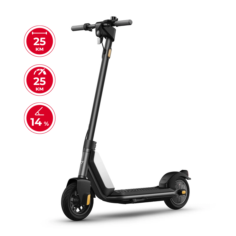 Електросамокат NIU KQi1 Sport Black 9 для міських поїздок