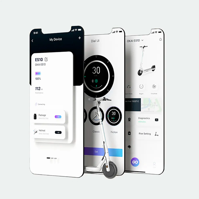 Електросамокат OKAI ES10-Neon Lite White 9" для міста — фото 21