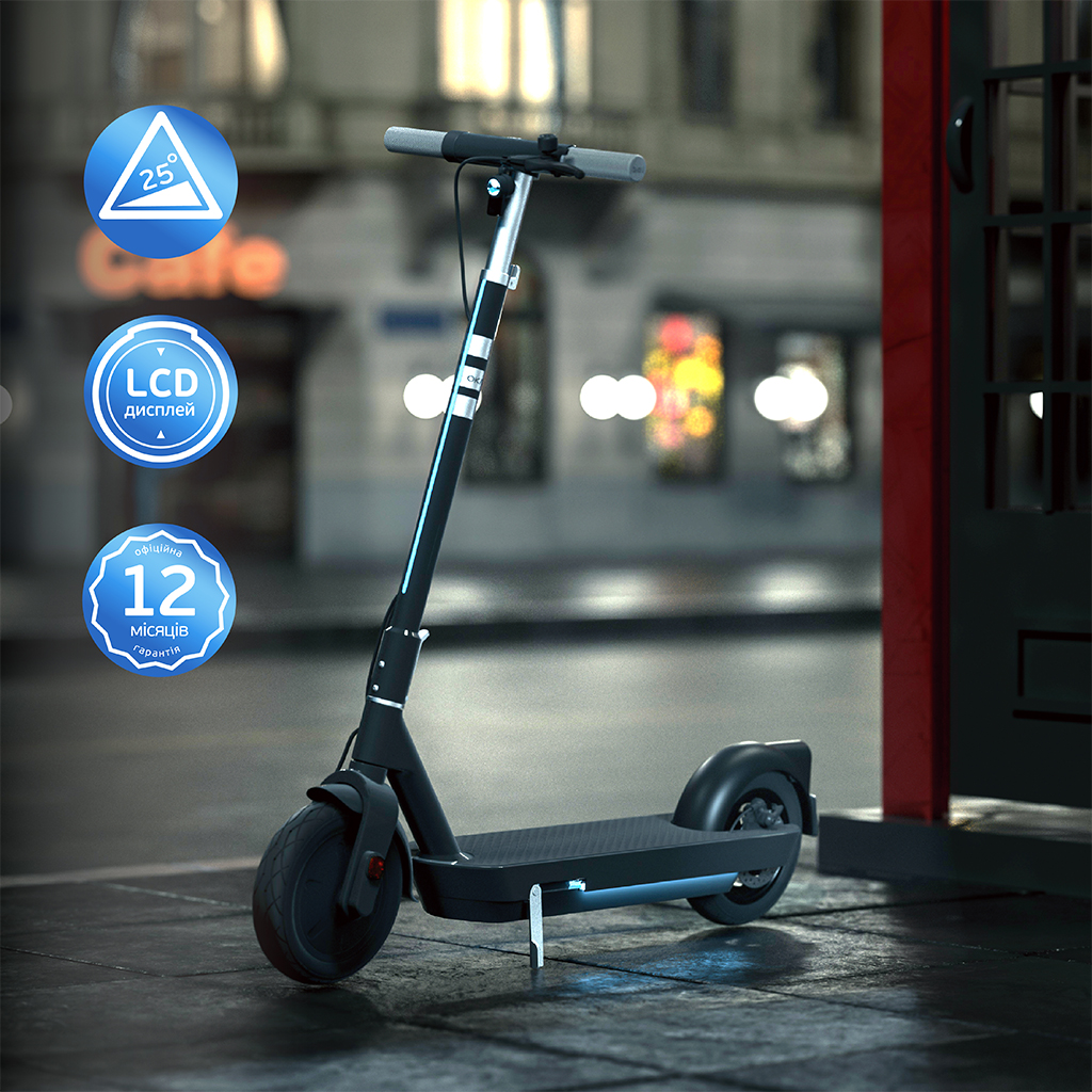 Електросамокат OKAI ES30-Neon PRO Black 10 з запасом ходу до 80 км — фото 8