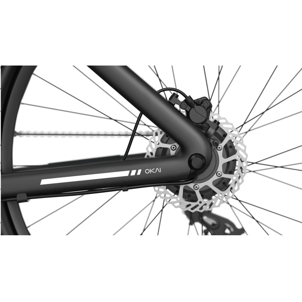 Електровелосипед OKAI EB60 Black 28', 250(500)W, 9,6Ah, 61.2km, 25kmh, NFC, App, 23kg — фото 8