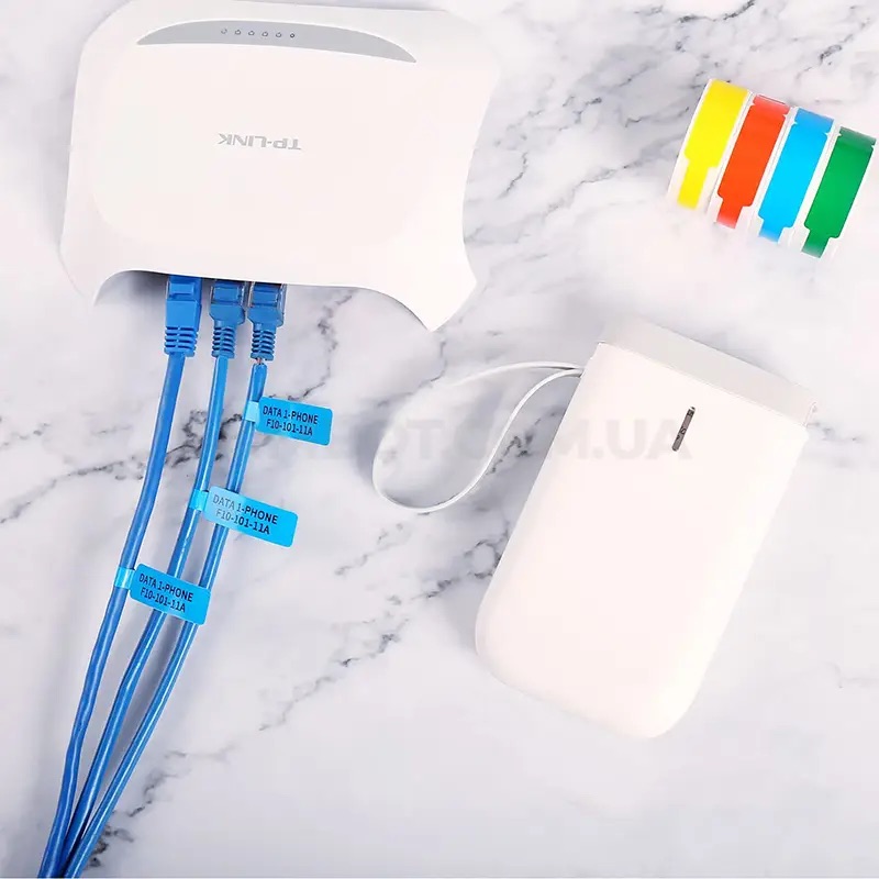 Етикетки для кабелю NIIMBOT T12.5*74+35-65 Cable White — фото 10