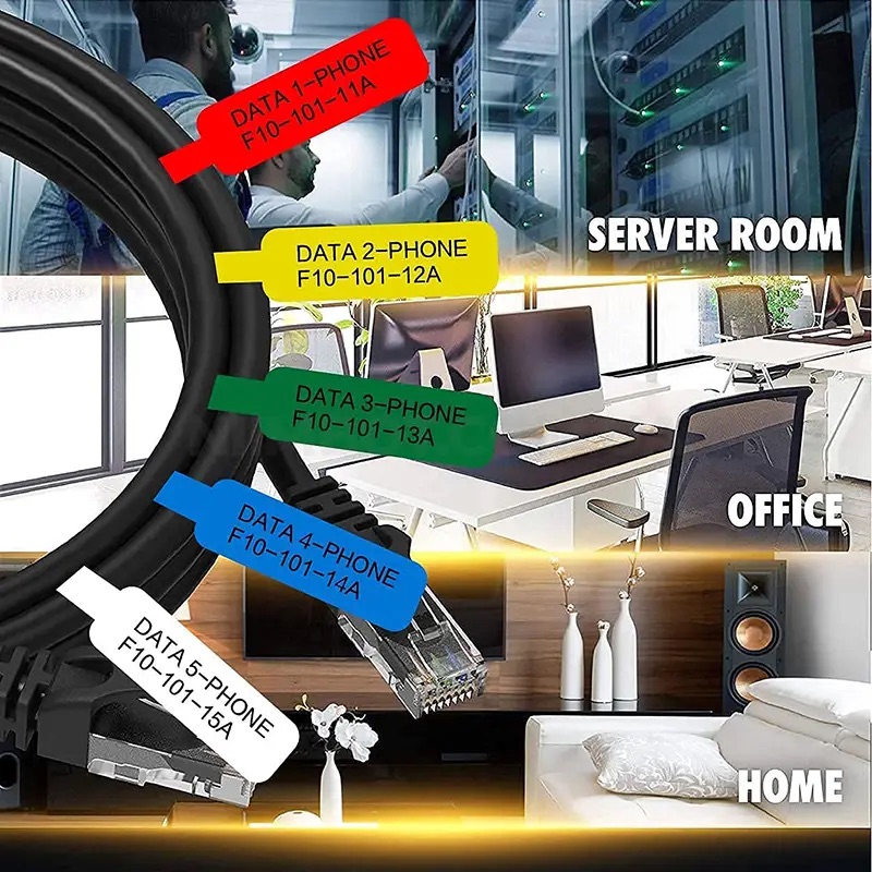 Етикетки для кабелю NIIMBOT T12.5*74+35-65 Cable White — фото 7