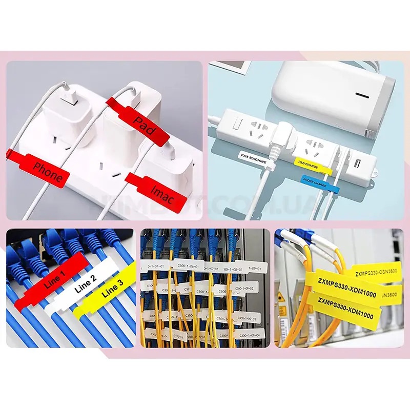 Етикетки для кабелю NIIMBOT T12.5*74+35-65 Cable White — фото 8
