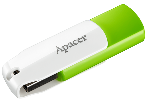 Флеш-драйв APACER AH335 64GB зелений/білий
