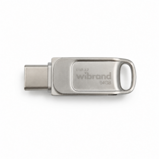 Флеш-накопичувач Wibrand Bee 64 ГБ USB Type-A/C Silver