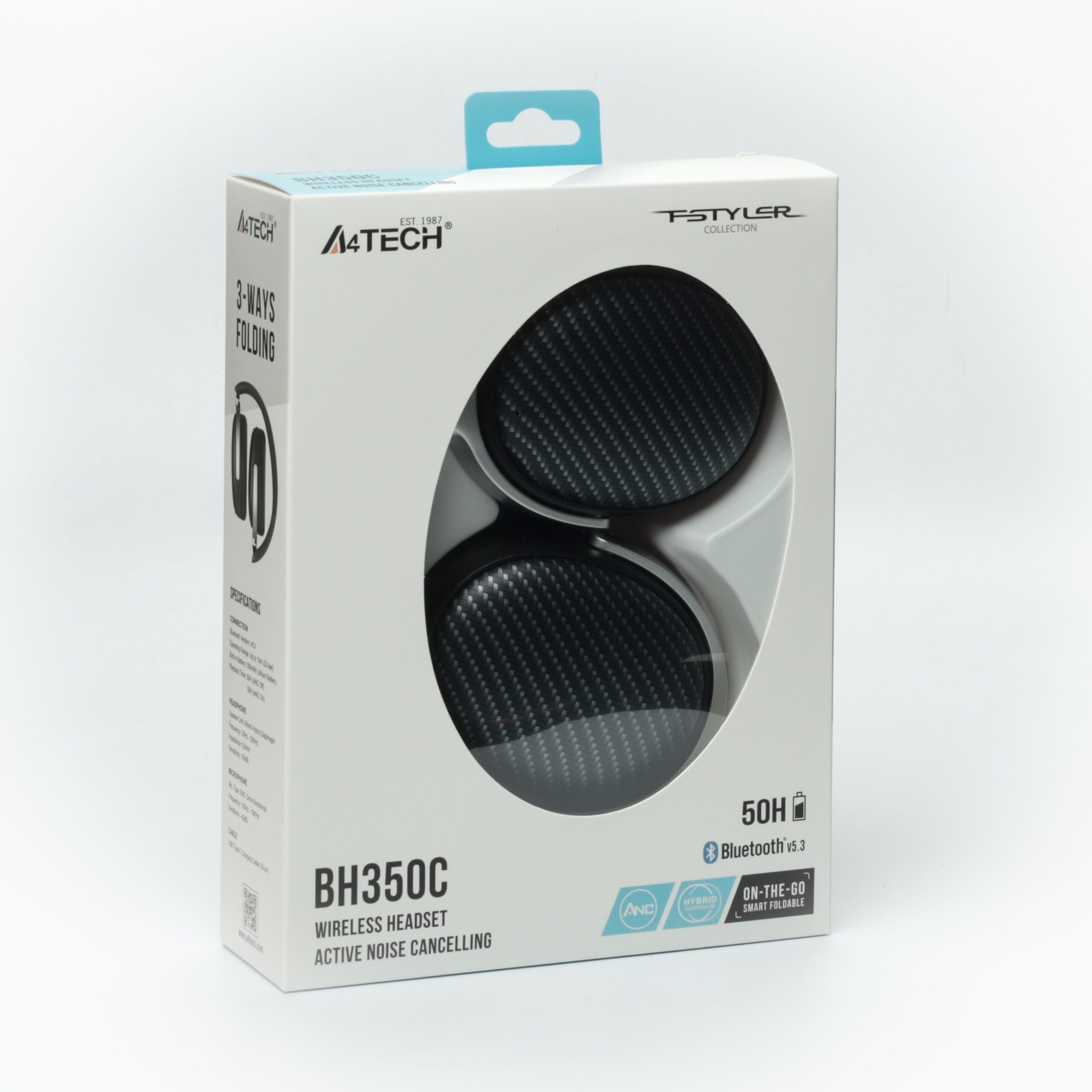 Гарнітура бездротова Fstyler ANC Bluetooth 5.3 Wireless, чорний — фото 12