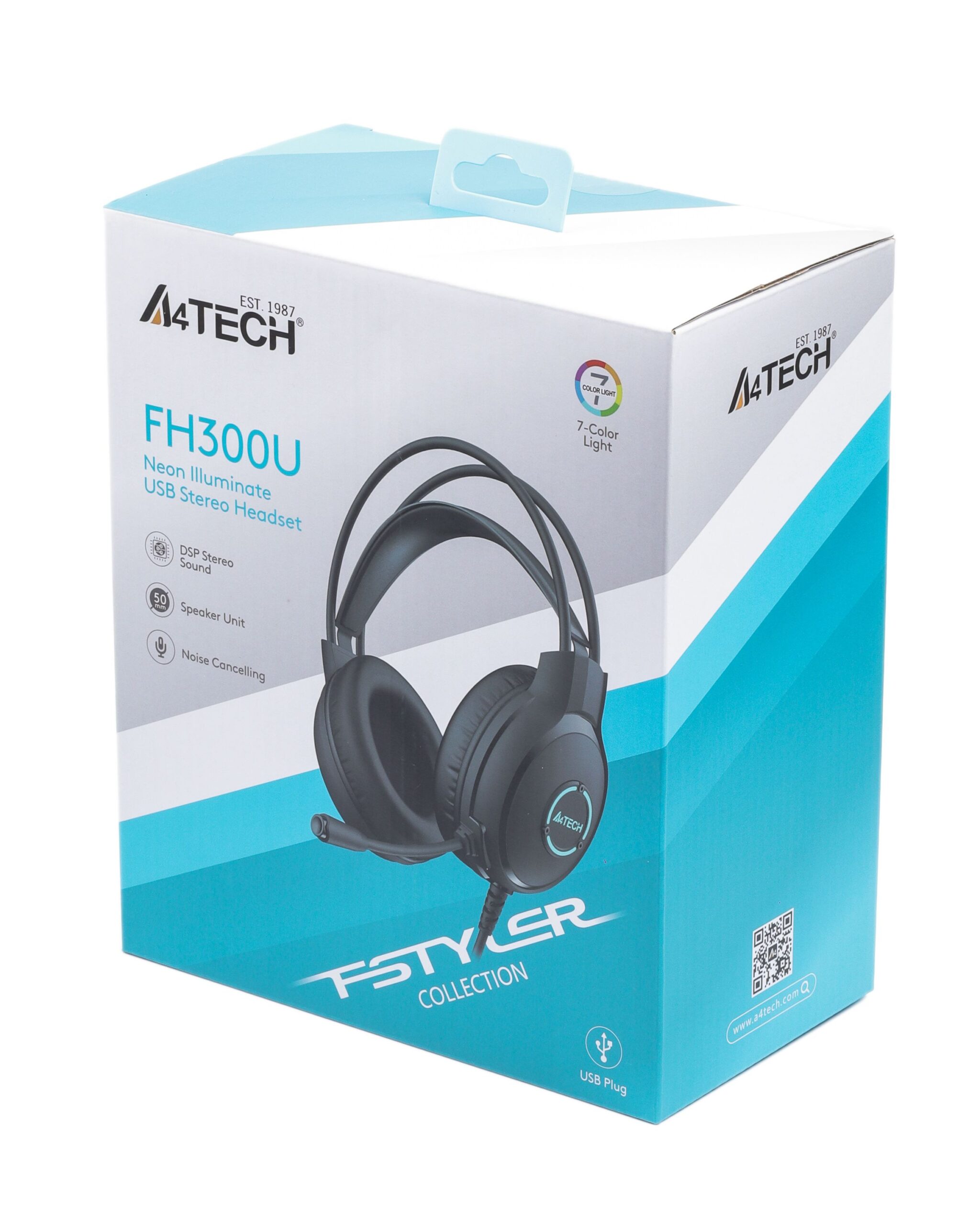 Гарнітура Fstyler USB Stereo Headphone, чорний A4Tech FH300U — фото 4