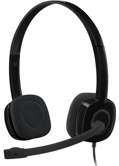 Гарнітура LOGITECH Stereo Headset H151 чорного кольору