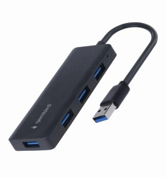 Хаб Gembird на 4 порти USB 3.1, пластик, чорний Gembird UHB-U3P4-03