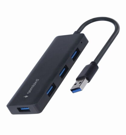 Хаб Gembird на 4 порти USB 3.1, пластик, чорний Gembird UHB-U3P4-03