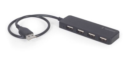 Хаб на 4 порти USB 2.0, пластик, чорний Gembird UHB-U2P4-06