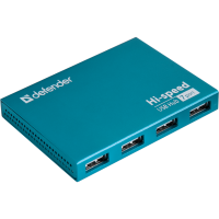Хаб USB 2.0 DEFENDER Septima Slim+Adapter для ПК — фото 2