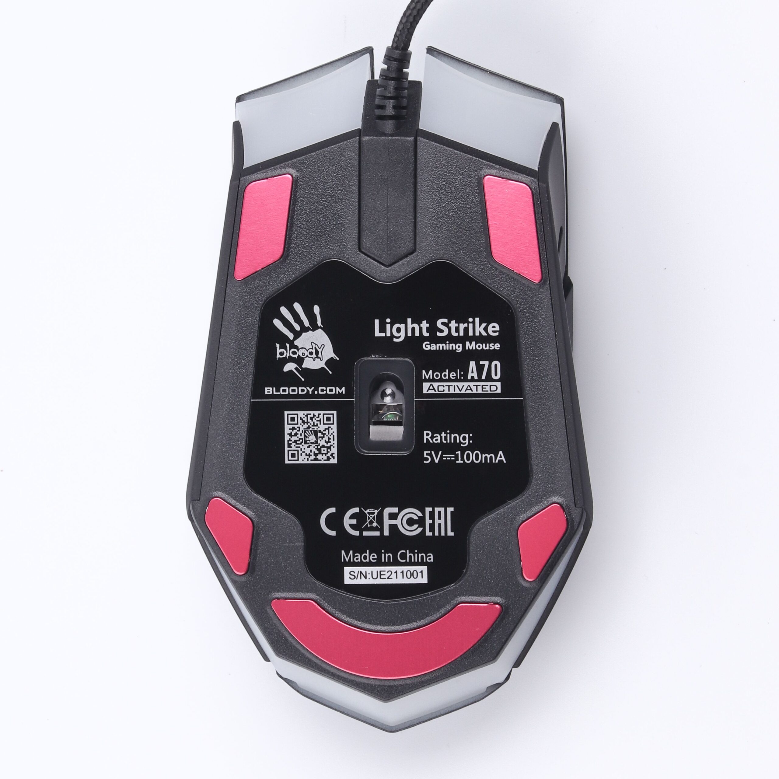 Ігрова миша Activated Bloody Gaming, оптична 6200 CPI Bloody A70A — фото 6