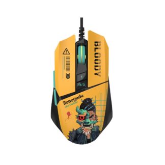 Ігрова миша Bloody Activated, RGB, 12000 CPI, 30M натискань, жовтий