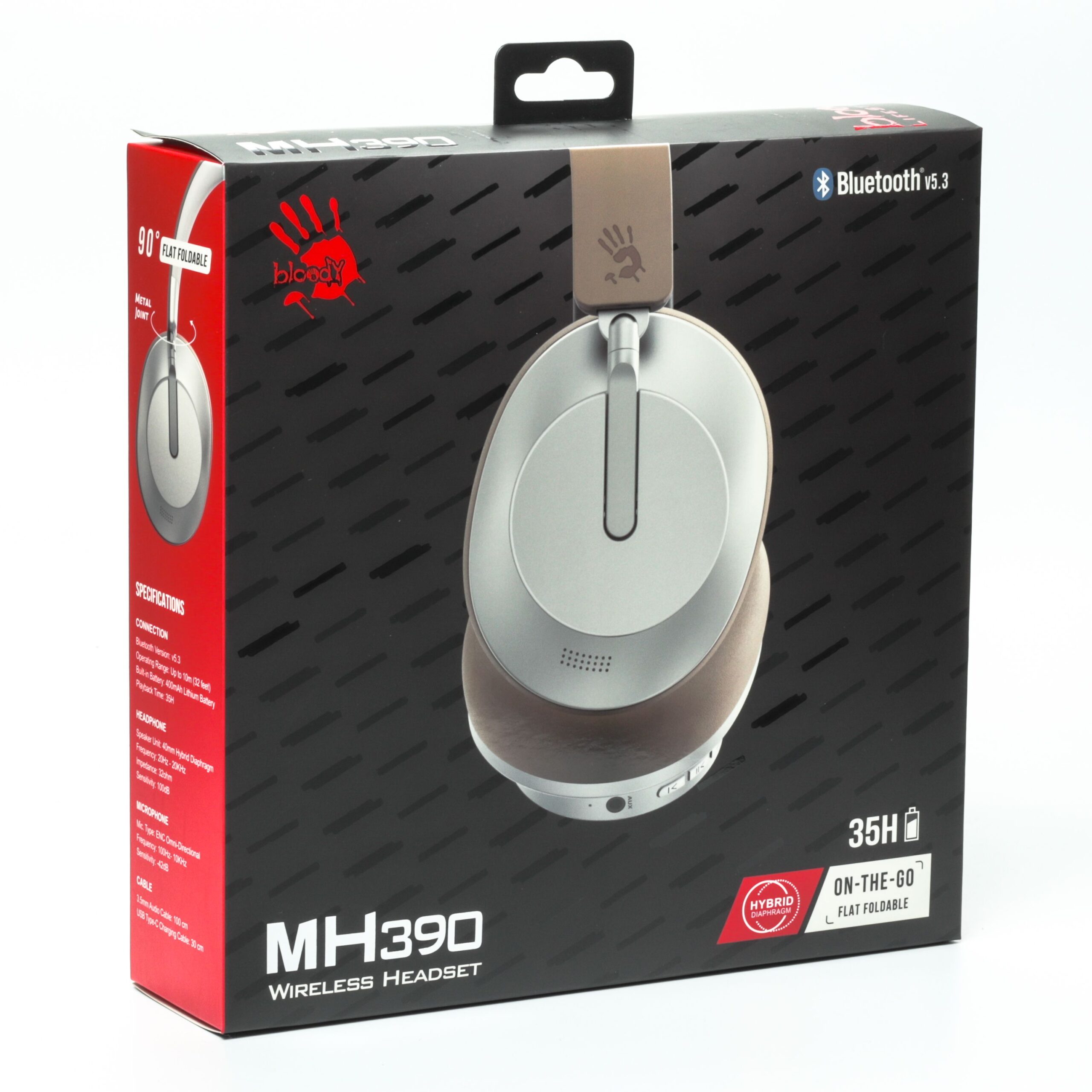 Ігрові бездротові навушники з мікрофоном, Bluetooth + 3.5 jack Bloody — фото 12