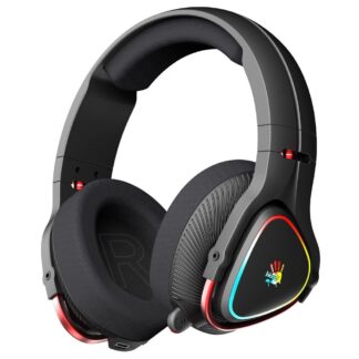 Ігрові бездротові навушники з мікрофоном, RGB, Bluetooth + 2.4GHz +