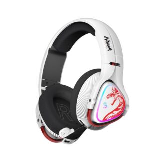 Ігрові бездротові навушники з мікрофоном, RGB, Bluetooth + 2.4GHz +