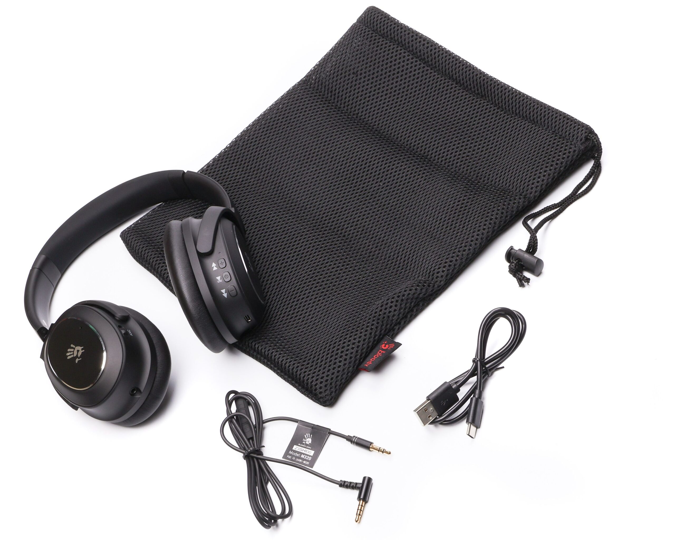 Ігрові навушники з мікрофоном, ANC, Bluetooth + 3.5 jack Bloody M320 — фото 6