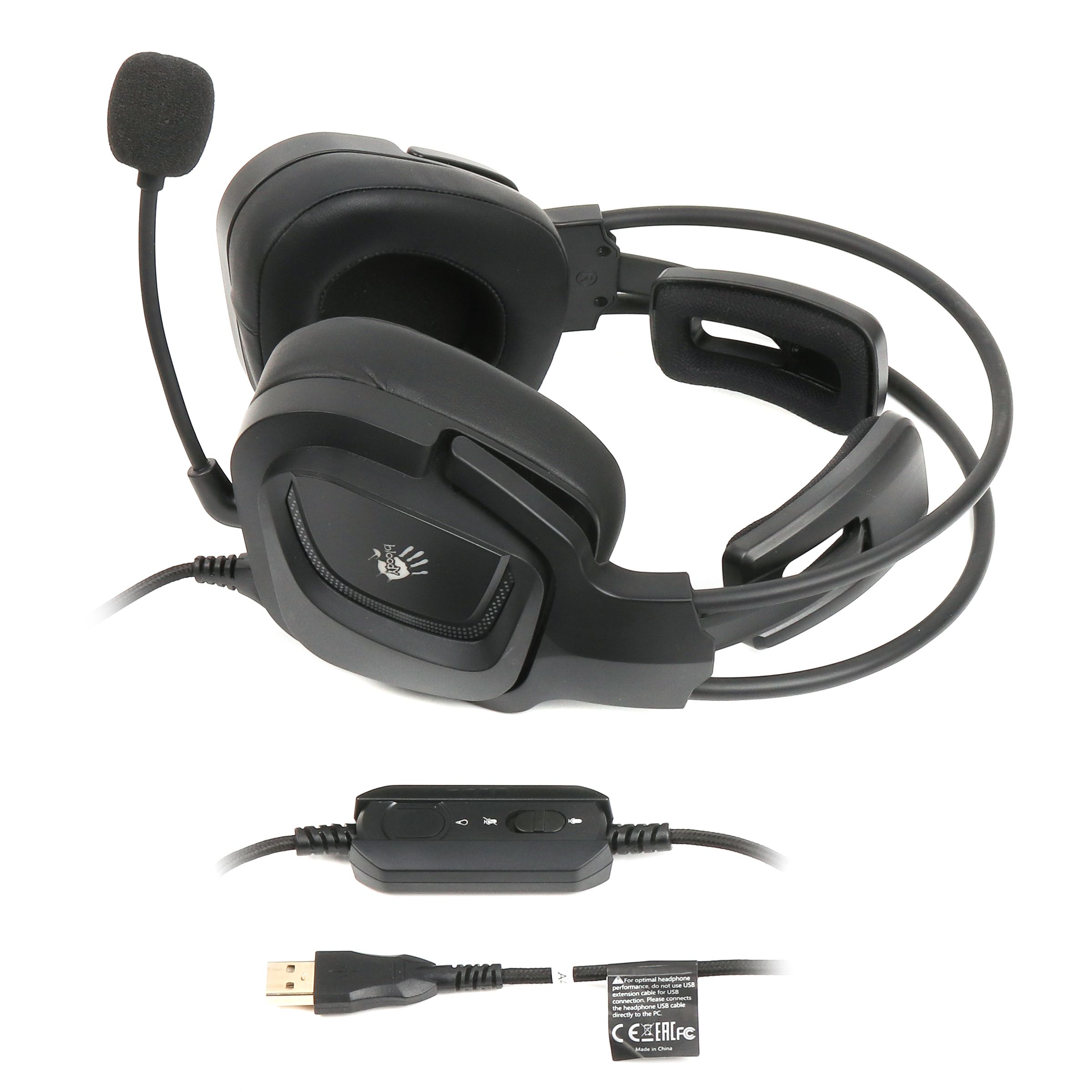 Ігрові навушники з мікрофоном, Hi Fi, 7.1 віртуальний звук, RGB — фото 7