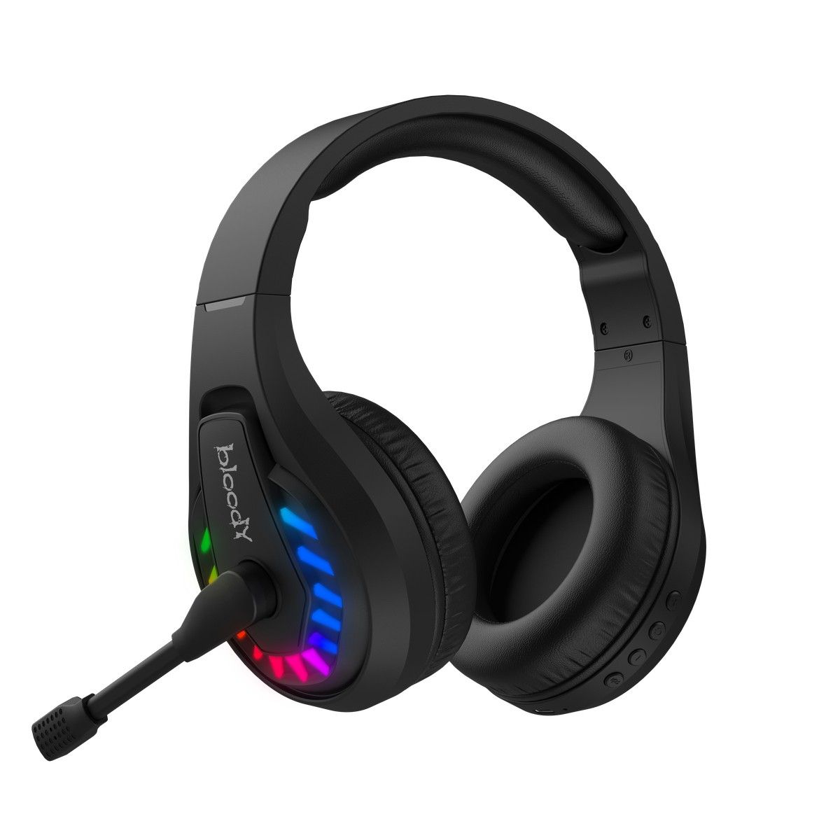 Ігрові навушники з мікрофоном, Neon LED Bluetooth + 2.4GHz + 3.5 jack — фото 8