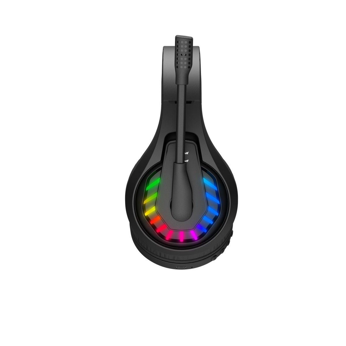 Ігрові навушники з мікрофоном, Neon LED Bluetooth + 2.4GHz + 3.5 jack — фото 9