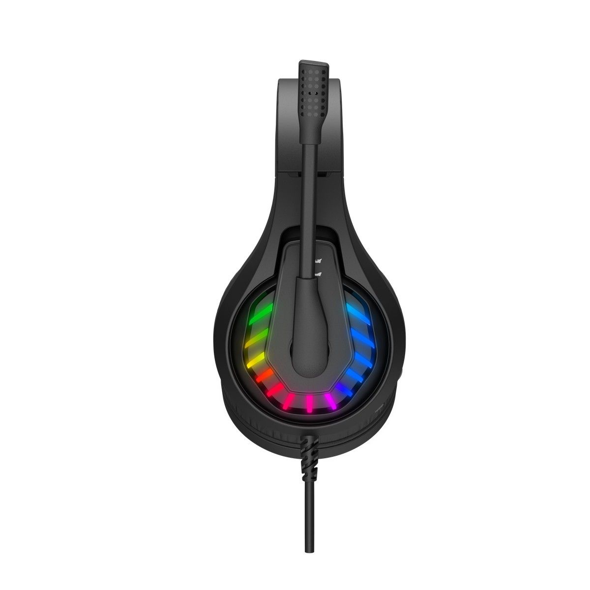 Ігрові навушники з мікрофоном, Neon LED, USB Bloody G230 Bloody чорний — фото 8