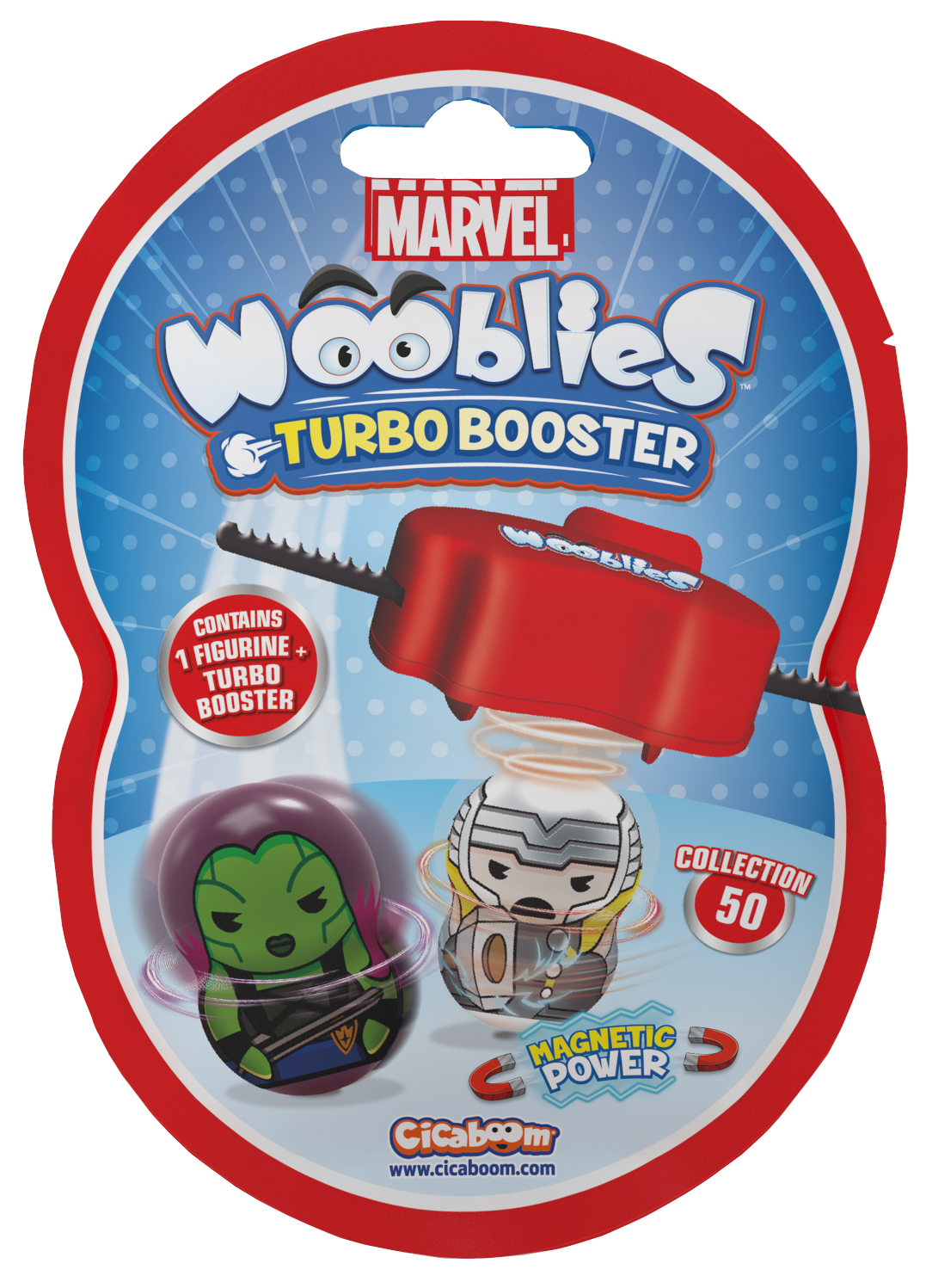 Ігровий набір MARVEL WOOBLIES Магнітна фігурка з пусковим пристроєм