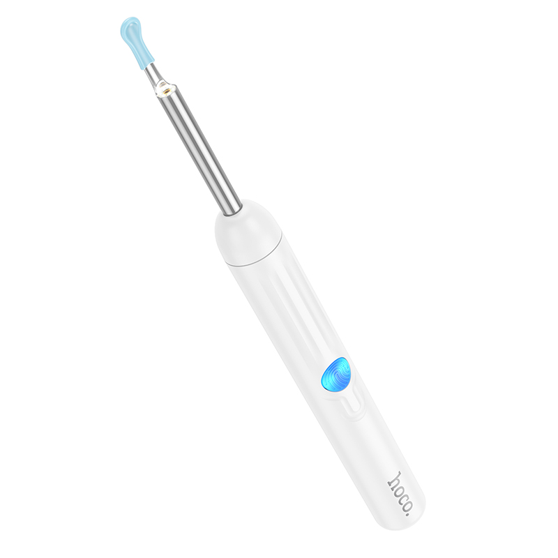 Інструмент для чищення вух з камерою HOCO HP65 130 mAh Ears cleaning tool with camera White — фото 4