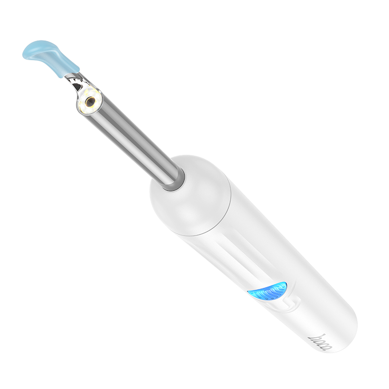 Інструмент для чищення вух з камерою HOCO HP65 130 mAh Ears cleaning tool with camera White — фото 5