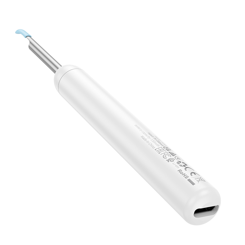 Інструмент для чищення вух з камерою HOCO HP65 130 mAh Ears cleaning tool with camera White — фото 7