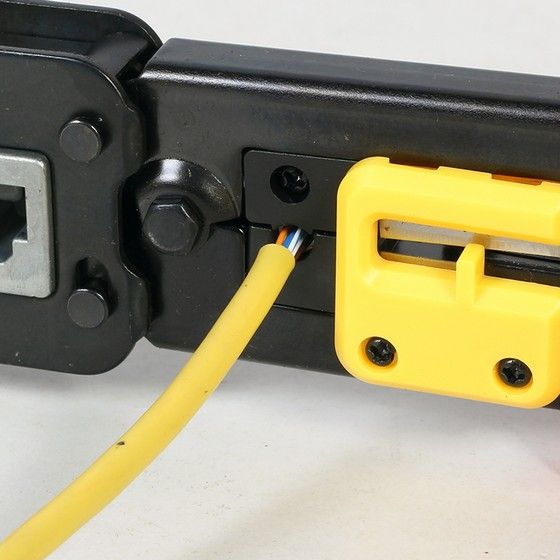 Інструмент для обтиску роз'ємів RJ45/RJ12/RJ11 обрізає при обтиску — фото 4