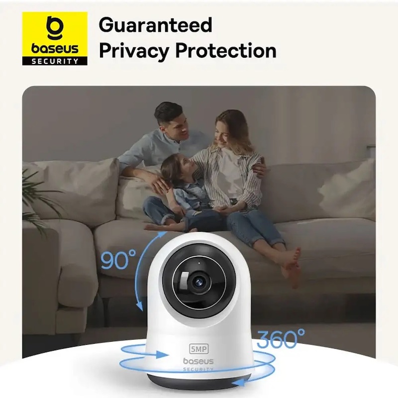 IP-камера відеоспостереження Baseus Security P1 Pro Indoor Camera 3K White (Adapter Not Included) — фото 9