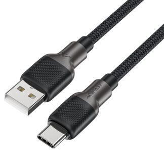 Кабель Acefast C10-04 USB to Type-C 3A, 1.2 м, силікон, цинкові